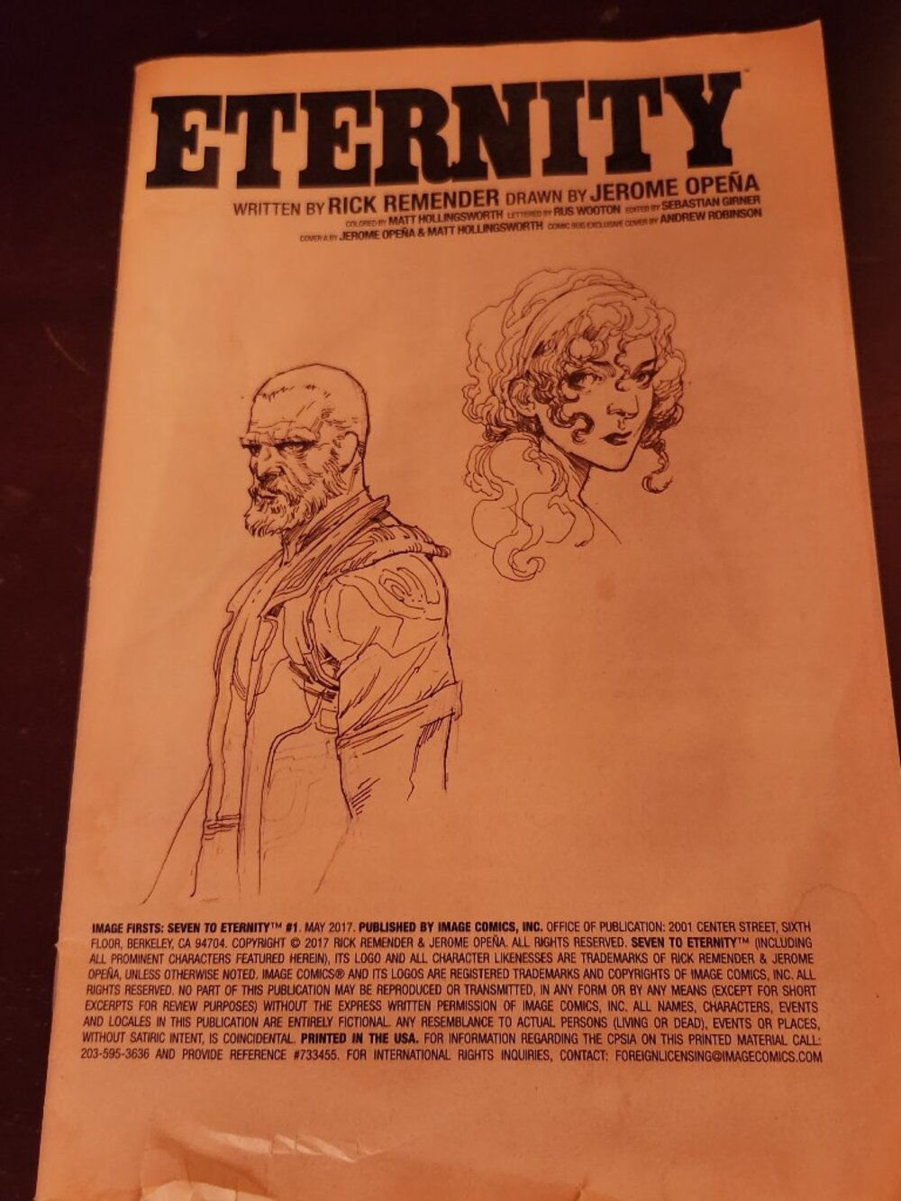 Eternity by Rick Remender